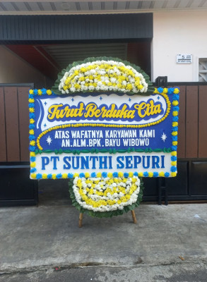 Papan Bunga Duka di Tejosari